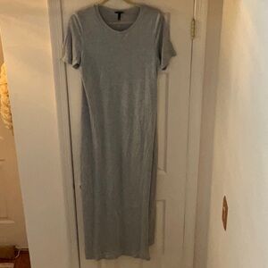 Who What Wear Heather Gray Maxi Dress